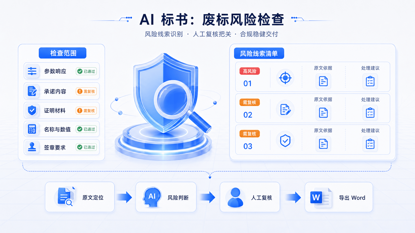AI 标书废标风险检查